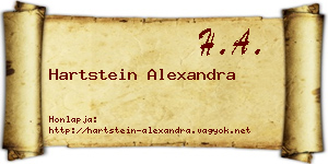 Hartstein Alexandra névjegykártya